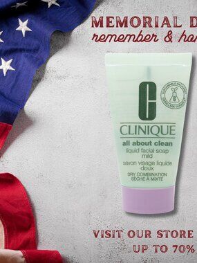 Clinique All About Clean Liquid Facial Soap Mild Mini 1 oz